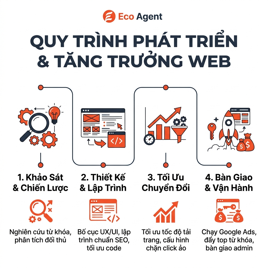 Thiết Kế Website Spa &#038; Thẩm Mỹ Viện Trọn Gói, Chuẩn SEO - Quy trình thiết kế & triển khai