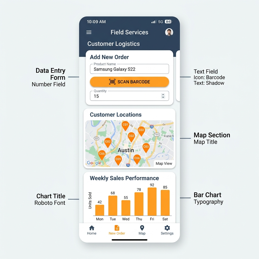 Lập Trình Appsheet Bằng Google Sheet Báo Cáo Trực Quan, Tự Động Quy Trình - Giao diện ứng dụng AppSheet trên di động