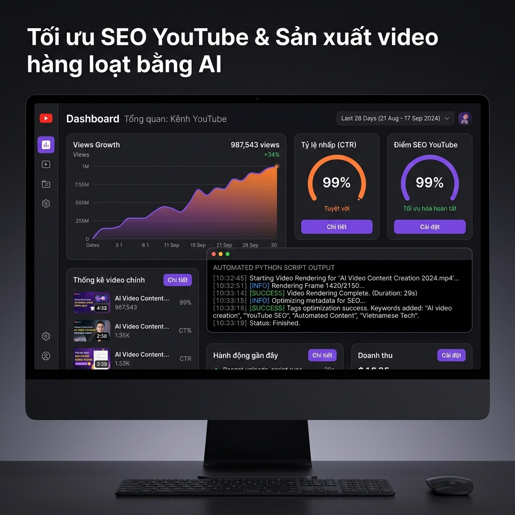 Quản Trị Fanpage &#038; Sản Xuất Video Ngắn Hàng Loạt Bằng AI &#8211; Eco Agent - Hệ thống sản xuất video AI hàng loạt