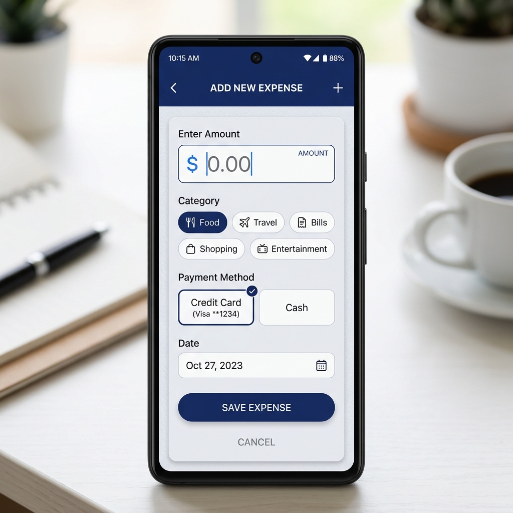 Bảng quản lý chi tiêu &#038; ngân sách hàng ngày - Giao diện Dashboard lập ngân sách chi tiêu